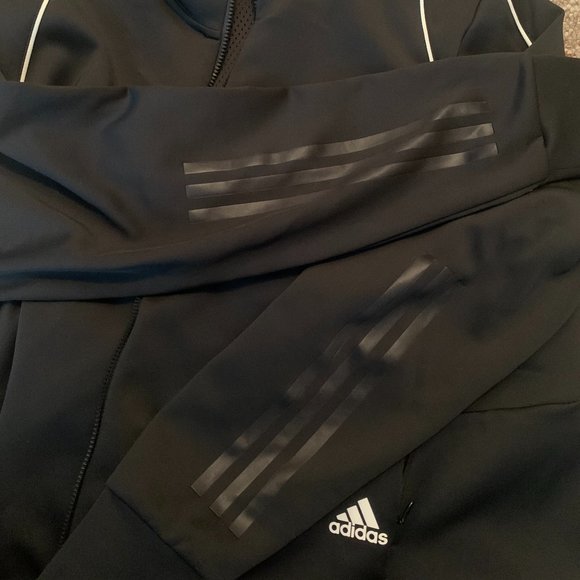 New Adidas zip up double lined jacket with breathable mesh inside.size 2XL. SOFT - Picture 1 of 6